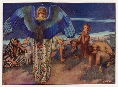 Chants de Noël : Tandis que les bergers veillaient - Eleanor Fortescue Brickdale