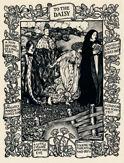 Illustration du poème de Wordsworth À la marguerite, n° 2, 1923 - Eleanor Fortescue Brickdale