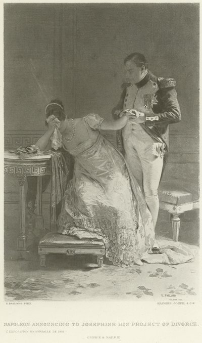 Napoléon annonçant à Joséphine son projet de divorce - Eleuterio Pagliano