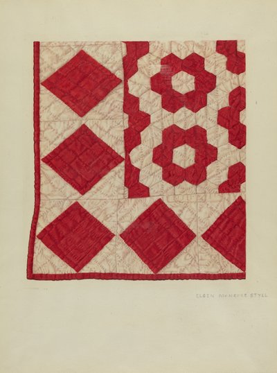 Couverture en patchwork - Elgin Moncure Styll