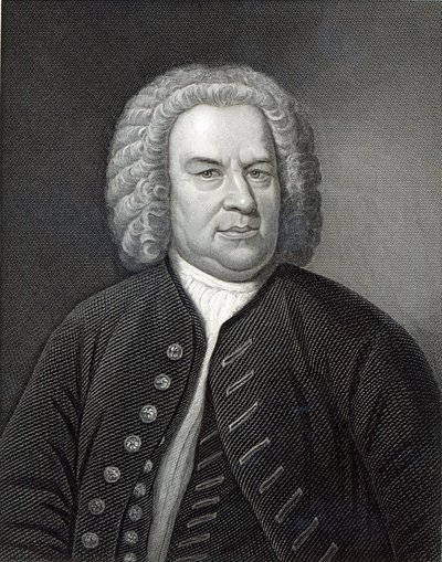 Portrait de Johann Sebastian Bach, compositeur allemand - Elias Gottleib Haussmann