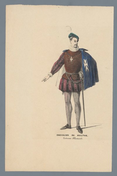 Chevalier de Malte, costume allemand - Elias Spanier