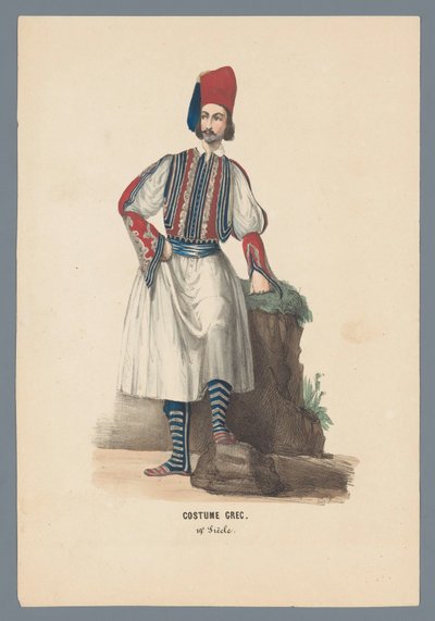 Costume grec. 19e siècle - Elias Spanier