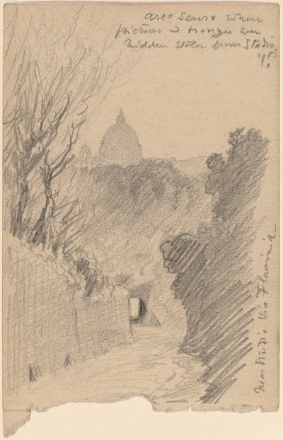 Arco Oscuro--Sur la Via Flaminia, vers 1890 - Elihu Vedder