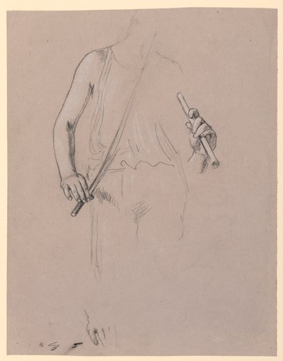 Étude de figure : Homme costumé - Elihu Vedder