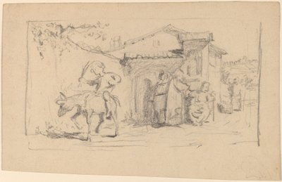 Fils et âne - Elihu Vedder