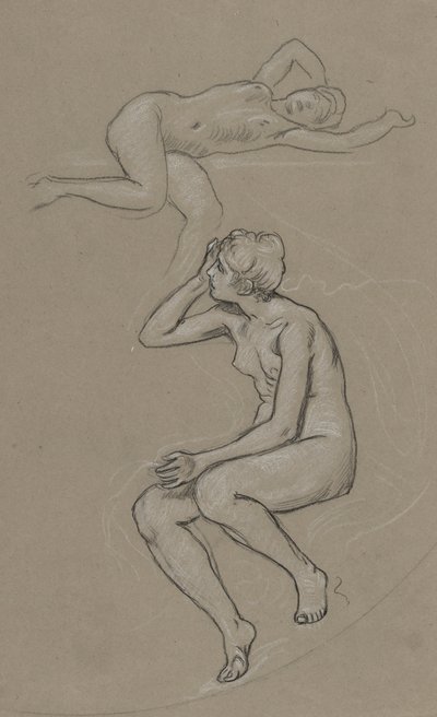 Études pour la figure du Printemps - Elihu Vedder