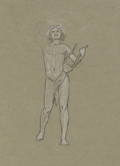 Étude pour Apollon - Elihu Vedder