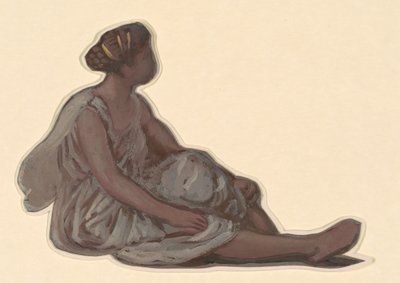 Étude pour des filles grecques se baignant, vers 1872 - Elihu Vedder
