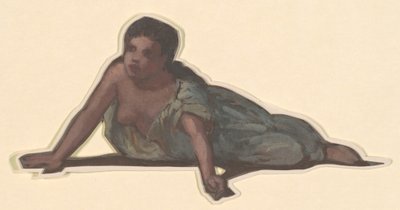 Étude pour Les filles grecques se baignant, vers 1872 - Elihu Vedder