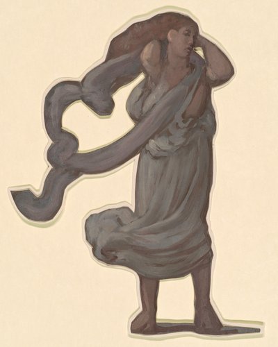 Étude pour des filles grecques se baignant, vers 1872 - Elihu Vedder
