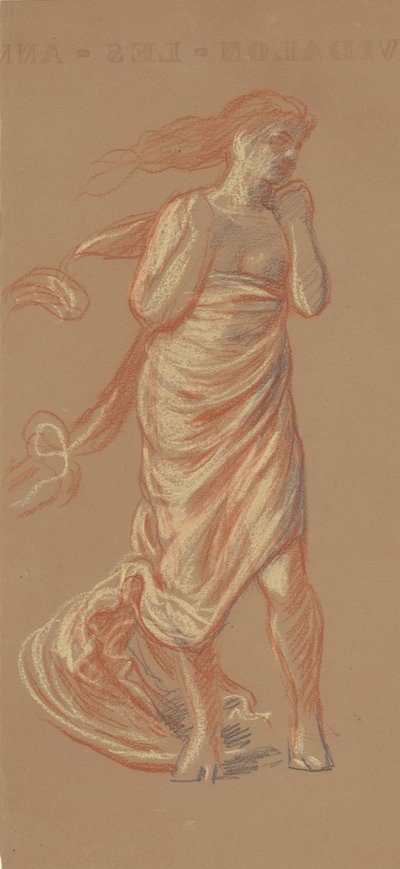 Étude pour des filles grecques se baignant [recto] - Elihu Vedder