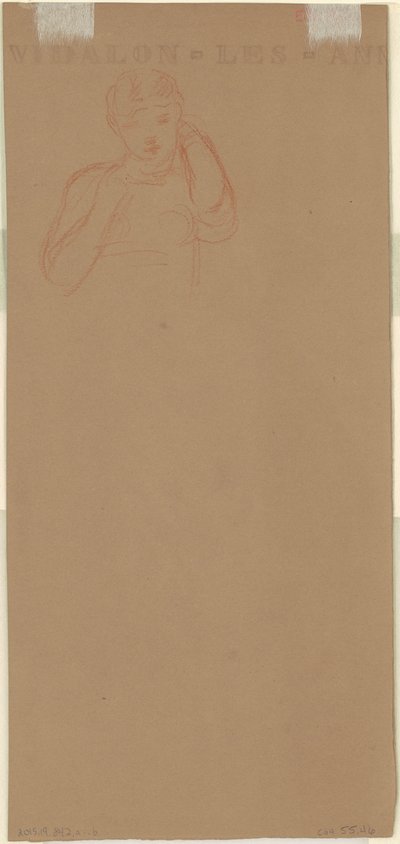 Étude pour "Filles grecques se baignant" (verso) - Elihu Vedder