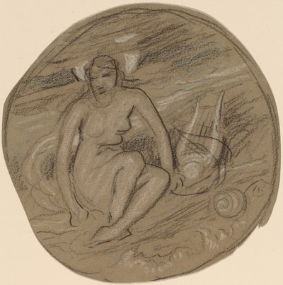Étude pour "Musique" - Elihu Vedder
