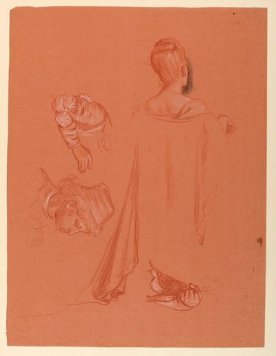 Étude pour "Procession de mariage" - Elihu Vedder