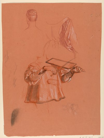 Étude pour "Procession de mariage" - Elihu Vedder