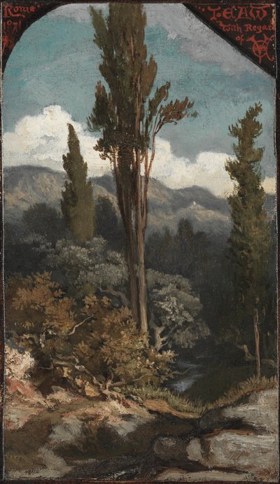 Trois arbres : Italie - Elihu Vedder