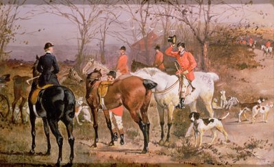 Scène de chasse de Pardon Hall, Essex - Elisabeth Arkwright