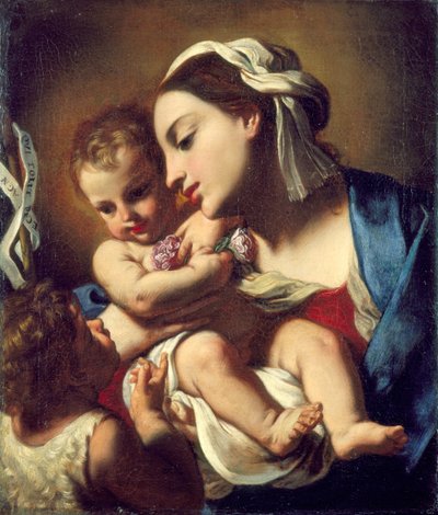 Madone et Enfant avec le petit Saint Jean, 1664 - Elisabetta Sirani
