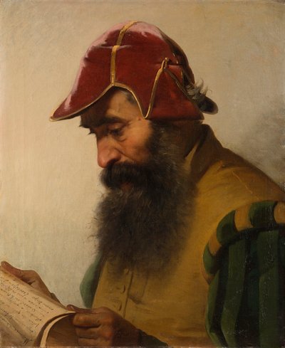 Benvenuto Cellini lisant son manuscrit - Eliseo Sala