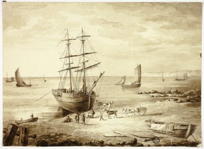 Chargement de bateau au port - Elizabeth Murray