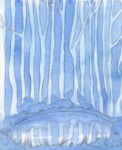 Une piscine profonde dans une clairière forestière est comme le mystère de la Divinité. Elle est insondable, mais nous pouvons toujours 