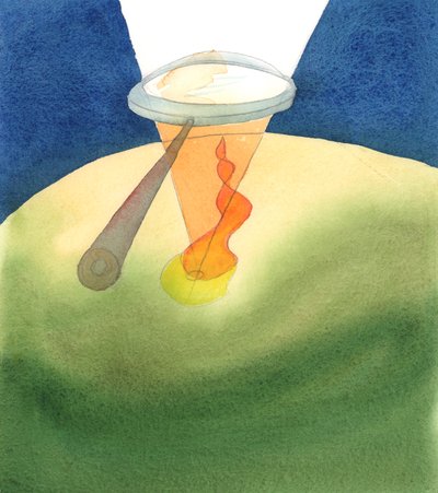 Une âme qui se rend à Dieu dans la prière fidèle et le service est comme une lentille de focalisation à travers laquelle l