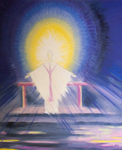 Après la consécration à la messe, Jésus-Christ, vrai Dieu et vrai homme, est présent avec nous dans toute sa gloire, 2000 - Elizabeth Wang