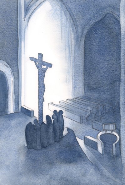 À la messe, nous offrons en action de grâce un sacrifice saint et vivant. - Elizabeth Wang