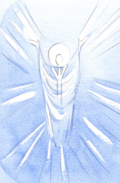 Le Christ, ressuscité et glorieux, est vraiment présent dans le Saint-Sacrement. Revêtu en prêtre, il prie le Père en notre nom - Elizabeth Wang