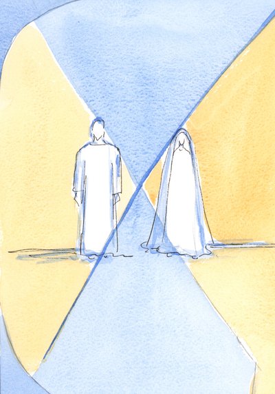 Le Christ et sa Sainte Mère sont créateur et créature, pourtant le Christ, l