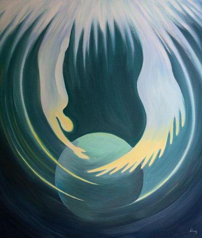 Le Christ et le Saint-Esprit sont comme deux bras du Père qui embrassent la Terre - Elizabeth Wang