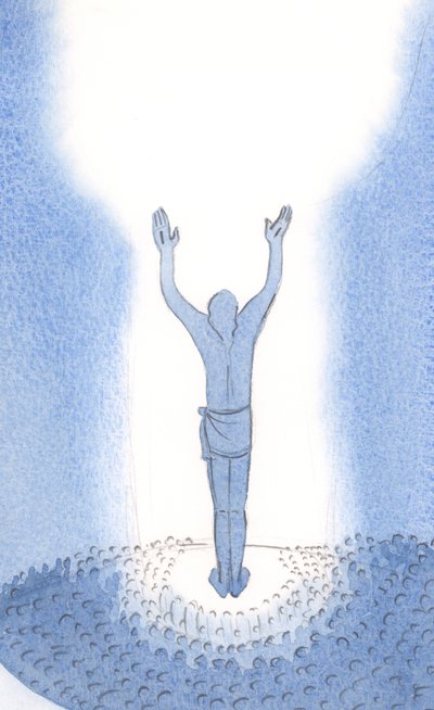Le Christ se tient parmi nous à la messe et prie pour les pécheurs en offrant son sacrifice unique - Elizabeth Wang