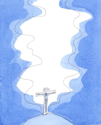 Le sacrifice du Christ au Calvaire, représenté dans la messe de manière sacramentelle, est le sacrifice "parfumé" dont l