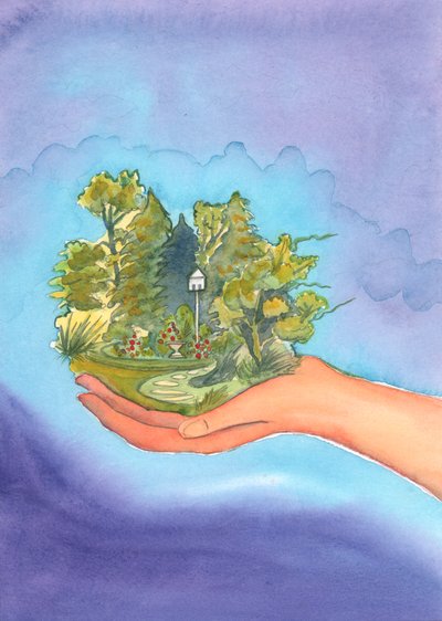 Dieu a créé le monde et a donné la vie à tout ce qui vit, et Il se réjouit de notre joie dans la beauté qui nous entoure, qui a sa source en Lui - Elizabeth Wang