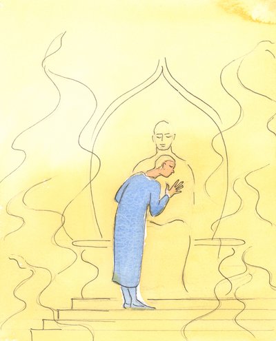 Dieu le Père peut nous élever dans la prière, à travers Sa gloire ardente, jusqu