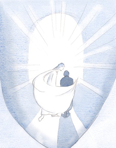 Il a encerclé mon âme, la voyant balayée par un long labeur et par Sa puissance, puis Il a jeté Son manteau réconfortant autour de moi, 2000 - Elizabeth Wang
