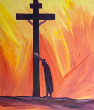 Si nos souffrances rendent la prière difficile, nous pouvons simplement nous appuyer sur la Croix, près du Christ, nous reposer en Lui et endurer patiemment nos difficultés - Elizabeth Wang