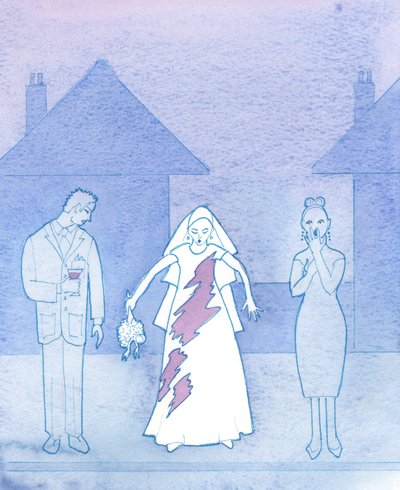 Imaginez à quel point une mariée serait embarrassée, dont la robe aurait été tachée par une boisson renversée, et qui penserait alors à sa marche vers l