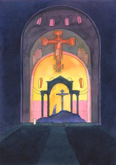 À la cathédrale de Westminster, et dans chaque église catholique, le Sacrifice du Calvaire est re-présenté pour notre salut à la messe - Elizabeth Wang