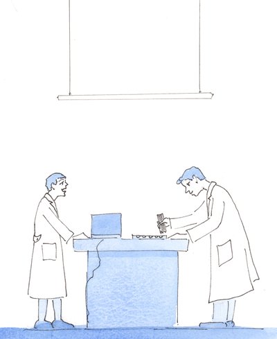 Il est peu probable que tous les scientifiques puissent résister à la tentation de créer de nouvelles formes de vie humaine et animale par des moyens immoraux, 2005 (aquarelle sur papier) - Elizabeth Wang
