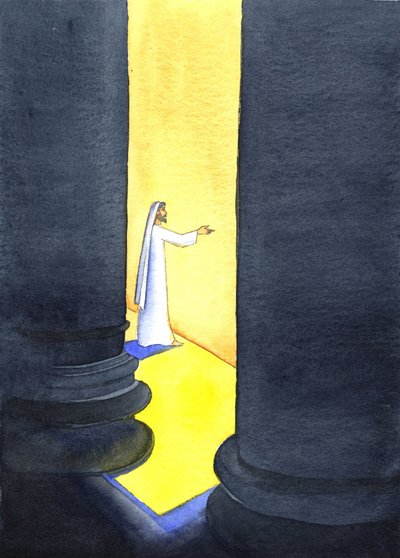 Jésus-Christ prêchait dans le Temple, et les foules s