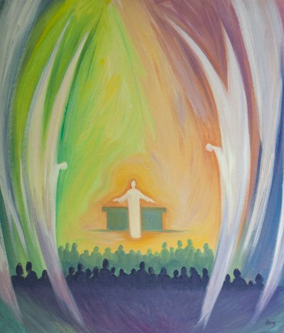 Jésus est vraiment présent avec nous à la messe, adoré par les anges - Elizabeth Wang