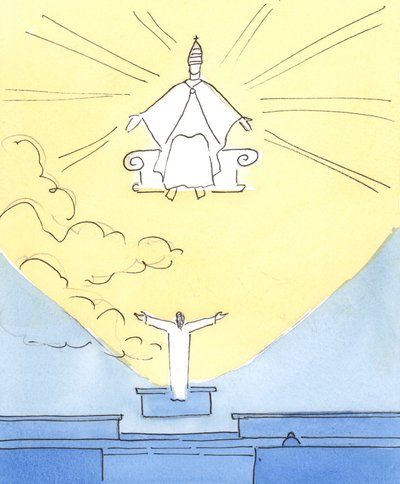 Jésus notre Dieu et Sauveur prie avec nous et pour nous à chaque messe, peu importe les 