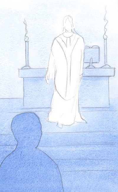 Jésus était présent parmi nous à la messe, vêtu comme un prêtre, se tournant vers nous pour nous conduire dans la prière - Elizabeth Wang