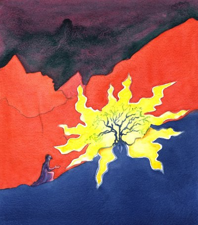 Moïse et le buisson ardent - Elizabeth Wang
