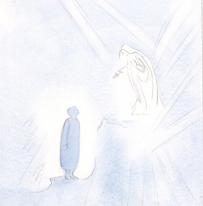 Notre Sainte Dame est bien au-dessus de nous en grâce et en sainteté, mais nous ne devons pas avoir peur de l