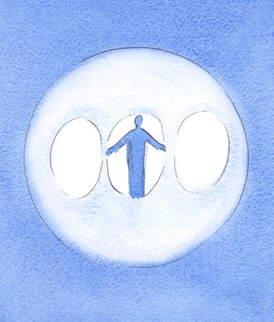La Sainte Trinité peut être vue comme une Triple Lumière avec le Christ Dieu-homme au centre - Elizabeth Wang