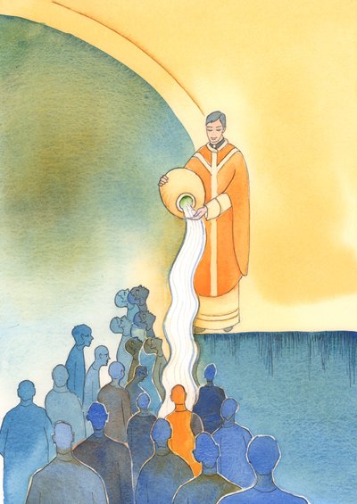 Les principales tâches de ceux qui partagent le sacerdoce du Christ sont de sauver les âmes, de les laver par le Précieux Sang du Christ, par Son Sacrifice et Ses sacrements - Elizabeth Wang