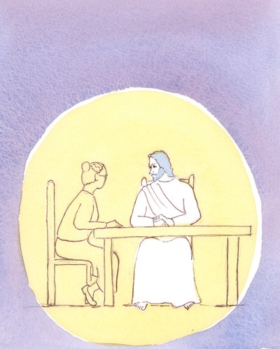 Par la Sainte Communion, nous sommes présents avec le Christ ; et nous pouvons lui parler aussi intimement que si nous étions assis autour de la table de la cuisine - Elizabeth Wang